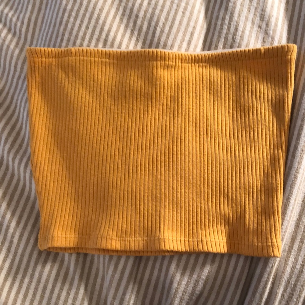 Yellow bandeau top - Urban Outfitters